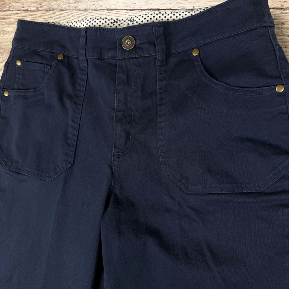 CHRISTOPHER & BANKS Capri Jeans Pants Women's Size‎ 8 Navy - Picture 3 of 9